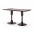 Modern Grey Rectangular Cafe Table with Dual Pillar Legs Manufacturers, Suppliers in Delhi