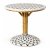 Round White and Black Mosaic Top Wicker Table with Metal Base Manufacturers, Suppliers in Delhi