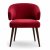 Luxury Red Velvet Dining Armchair with Curved Back Design Manufacturers, Suppliers in Delhi