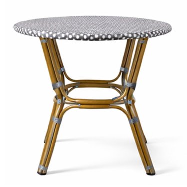 Round Patterned Wicker Bistro Table with Pedestal Base Manufacturers, Suppliers in Delhi