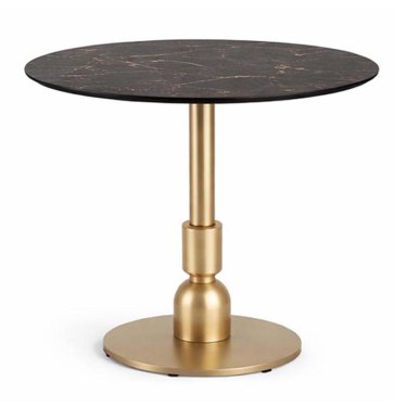 Round PVD Gold Stainless Steel Dining Table with Marble Top Manufacturers, Suppliers in Delhi