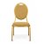 Round Back Gold Metal Banquet Chair with Beige Upholstery Manufacturers, Suppliers in Delhi